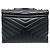 SAINT LAURENT LOULOU MEDIUM 574946 SO BLACK BORSA A MANO BORSA A TRACCOLLA Nero - vista 2