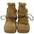 Mules Burberry con shearling in camoscio marrone Rosso - vista 2