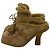 Mules Burberry con shearling in camoscio marrone Rosso - vista 4