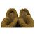 Mules Burberry con shearling in camoscio marrone Rosso - vista 7