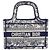 Dior Tuileries Mini Book Tote Blu