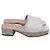 Mules con platform Malaga Gucci GG Supreme Monogram in tela bianca Bianco