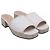 Mules con platform Malaga Gucci GG Supreme Monogram in tela bianca Bianco - vista 3