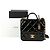 Chanel Shopper mit Klappe und Tragegriff Schwarz