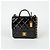 Chanel Shopper mit Klappe und Tragegriff Schwarz - Ansicht 2