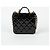 Chanel Shopper mit Klappe und Tragegriff Schwarz - Ansicht 4