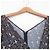 Autre Marque FRAY I.D DEVEAU bedrucktes Maxikleid Schwarz - Ansicht 3