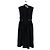 Vestido maxi de algodón negro Ganni