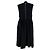 Vestido maxi de algodón negro Ganni - vista 2
