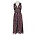 Vestido estampado vermelho de viscose Farm Rio