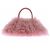 Borsa a mano in pelliccia rosa Blumarine - vista 3