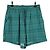 Autre Marque Türkise gemusterte Shorts Blau