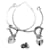 Dior Orecchini a cerchio cuore con zircone Argento  - vista 4