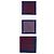 Fazzoletto da taschino Hermès Gordon Rosso Blu Navy Seta - vista 2