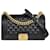 Chanel Borsa Boy Flap Medium Nera con Hardware Dorato Nero