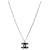 Collana Chanel CC Argento Marrone  - vista 1