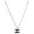 Collana Chanel CC Argento Marrone  - vista 2