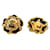 Chanel Orecchini rotondi CC Gold Nero  - vista 5
