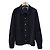 Dior Giacca camicia in denim e velluto Oblique Nero