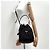 Prada Borsa bucket in nylon con logo triangolare Nero - vista 3