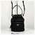 Prada Borsa bucket in nylon con logo triangolare Nero - vista 4