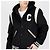 Céline Giacca Varsity con Cappuccio in Lana e Cashmere Teddy Nero - vista 7