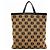 Borsa Tote Loewe Anagram Marrone Nero - vista 2