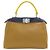 Borsa Fendi Peekaboo Mini 2-Way Marrone Giallo Blu navy - vista 2