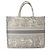 Borsa Christian Dior Book Tote Large Marrone Bianco - vista 2