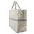Borsa Christian Dior Book Tote Large Marrone Bianco - vista 3