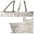 Borsa Christian Dior Book Tote Large Marrone Bianco - vista 9
