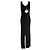Issey Miyake schwarzes Rippstrick-Maxikleid mit Schlitz - Ansicht 2