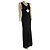 Issey Miyake schwarzes Rippstrick-Maxikleid mit Schlitz - Ansicht 3