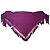 Autre Marque Shirin Sehan Écharpe en cachemire brodée violette