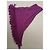 Autre Marque Shirin Sehan Écharpe en cachemire brodée violette - vue 5