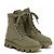 Prada Monolith Canvas Stiefel Khaki - Ansicht 2