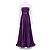Vera Wang Amethyst trägerloses Kleid Lila