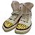 Schiaparelli Basket All-Schiap High-Top Canvas Sneaker Weiß Golden