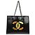 Bolso Chanel Lipstick Open Tote de vinilo charol Large Negro