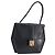 Céline CELINE Hand Bag Leather Black Gold Auth 197040 Golden