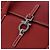 Borsa Salvatore Ferragamo Gancini in pelle rossa e argento Auth 196333 Rosso - vista 18