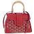 Borsa a mano GOYARD Herringbone Saigon PVC Rossa Auth 196004SM Rosso