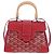 Borsa a mano GOYARD Herringbone Saigon PVC Rossa Auth 196004SM Rosso - vista 13