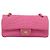 Borsa a tracolla con catena CHANEL 2.55 in jersey di cotone Pink Gold CC Auth 198733M Rosa D'oro - vista 13