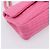 Borsa a tracolla con catena CHANEL 2.55 in jersey di cotone Pink Gold CC Auth 198733M Rosa D'oro - vista 17