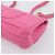 Borsa a tracolla con catena CHANEL 2.55 in jersey di cotone Pink Gold CC Auth 198733M Rosa D'oro - vista 18