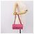Borsa a tracolla con catena CHANEL 2.55 in jersey di cotone Pink Gold CC Auth 198733M Rosa D'oro - vista 29