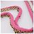 Borsa a tracolla con catena CHANEL 2.55 in jersey di cotone Pink Gold CC Auth 198733M Rosa D'oro - vista 7