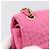 Borsa a tracolla con catena CHANEL 2.55 in jersey di cotone Pink Gold CC Auth 198733M Rosa D'oro - vista 9