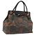 Borsa a mano FENDI Celeria Canvas Brown Silver 8BN156 Auth BA14857 Marrone Argento